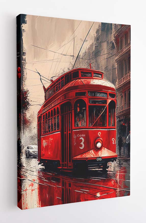 T3 Tramway Taksim Square Canvas Art Prints, T-Shirts, Posters, and Mugs: Expressive Collection