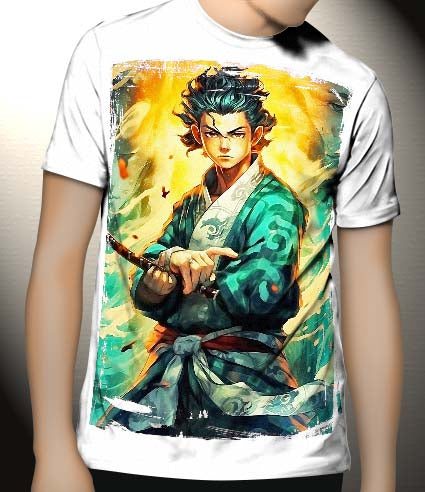 P213 Demon Slayer: Tanjiro Kamado Canvas Art Prints, T-Shirts, Posters, and Mugs, Cushion Cover Expressive Collection