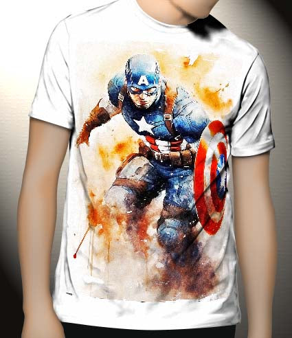 P221 Captain America Canvas Art Prints, T-Shirts, Posters, and Mugs, Cushion Cover Expressive Collection