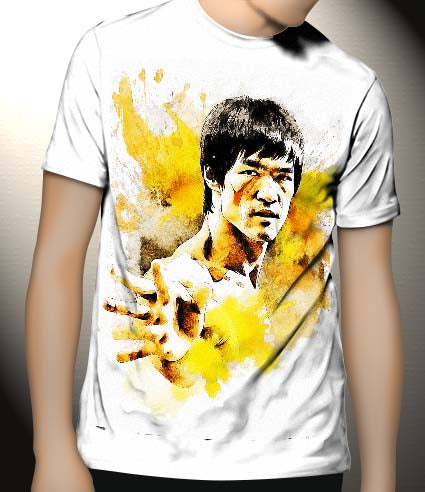 P233 Bruce Lee Canvas Art Prints, T-Shirts, Posters, and Mugs, Cushion Cover Expressive Collection