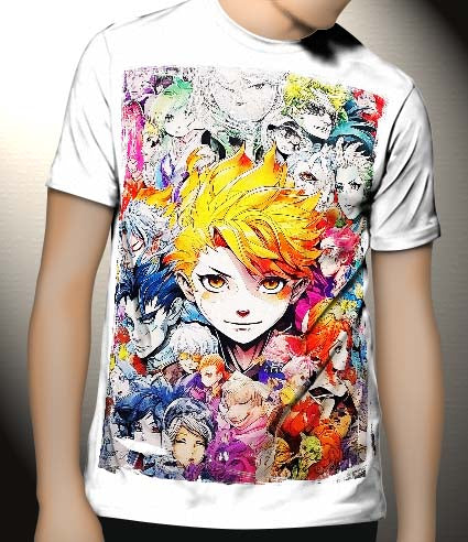 P250 Manga Mix Canvas Art Prints, T-Shirts, Posters, and Mugs, Cushion Cover Expressive Collection