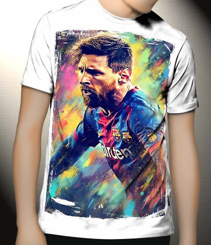 P273 Lionel Messi Canvas Art Prints, T-Shirts, Posters, and Mugs, Cushion Cover Expressive Collection