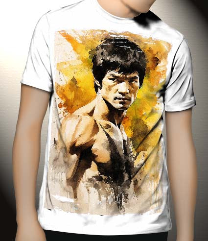 P281 Bruce Lee Canvas Art Prints, T-Shirts, Posters, and Mugs, Cushion Cover Expressive Collection