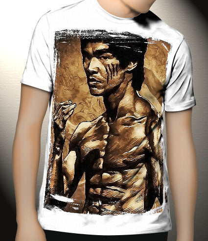 P107 Bruce Lee Canvas Art Prints, T-Shirts, Posters, and Mugs, Cushion Cover Expressive Collection