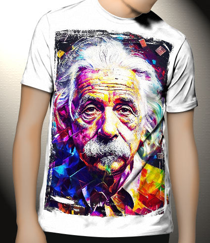 P138 Albert Einstein Canvas Art Prints, T-Shirts, Posters, and Mugs, Cushion Cover Expressive Collection