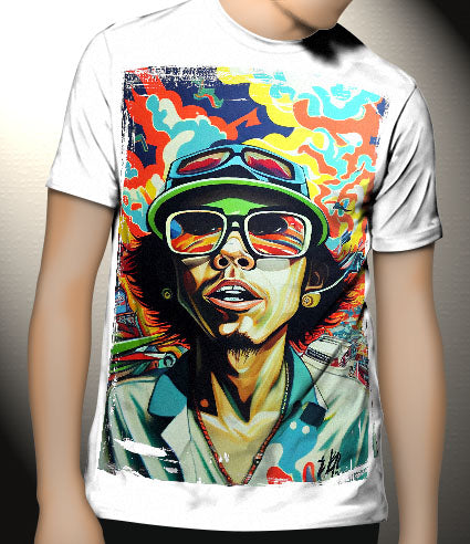 P166 AI Artistry Fear and Loathing in Las Vegas Printed Designs on Canvas, Poster, Mugs, Cushion Covers, and T-Shirts