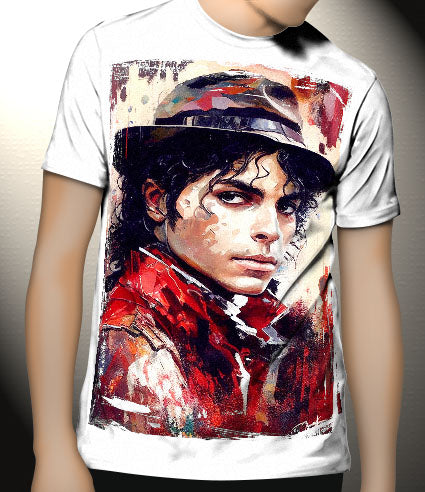 P175 AI Artistry Michael Jackson Printed Designs on Canvas, Poster, Mugs, Cushion Covers, and T-Shirts