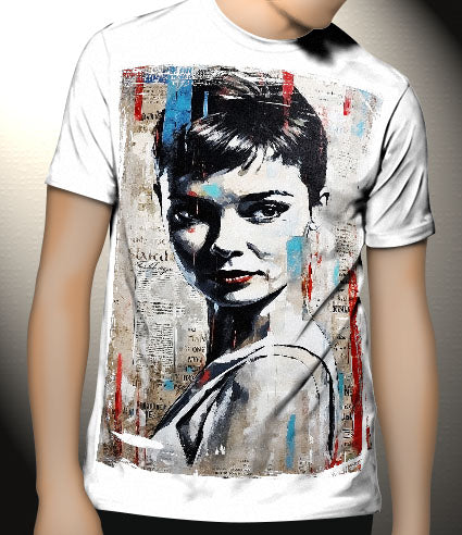 P185 Audrey Hepburn Canvas Art Prints, T-Shirts, Posters, and Mugs, Cushion Cover Expressive Collection