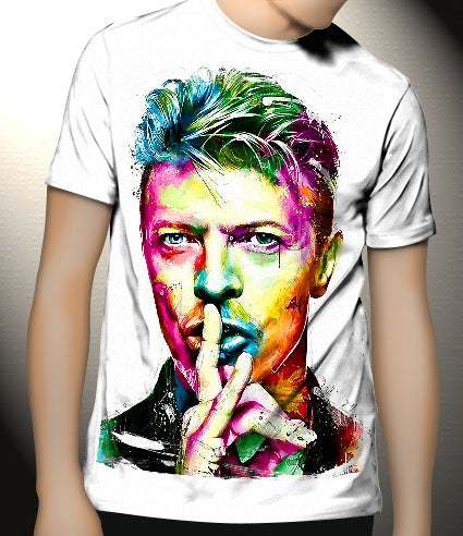 P48 David Bowie Canvas Art Prints, T-Shirts, Posters, and Mugs, Cushion Cover Expressive Collection